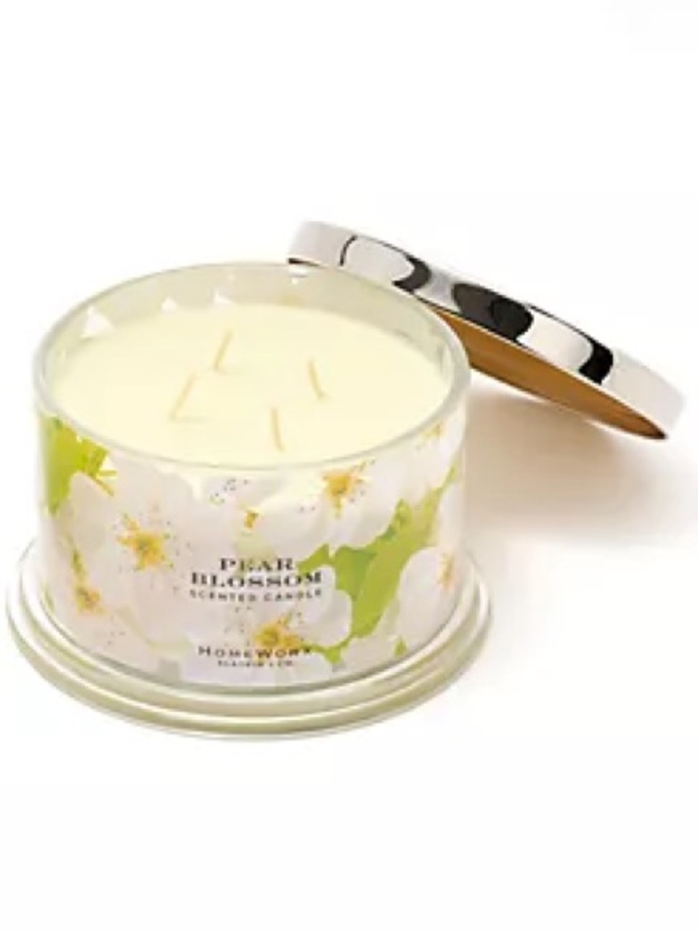 HomeWorx by Slatkin + Co. 18oz Pear Blossom Candle | NWT